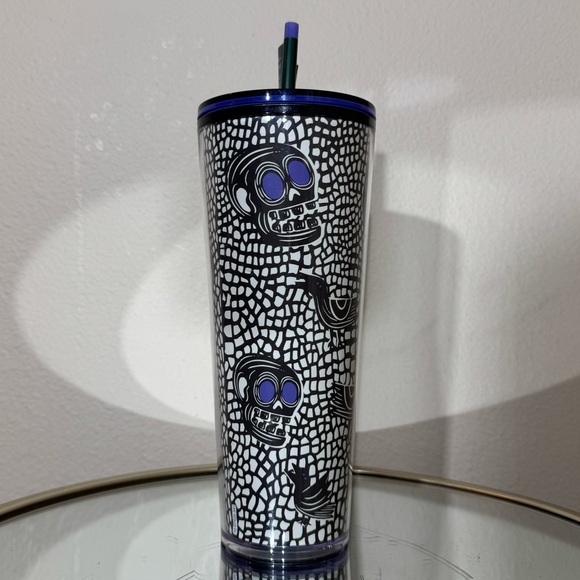 Starbucks Halloween Glow In The Dark Skull Crow Moon Icon Venti Tumbler - Picture 2 of 5
